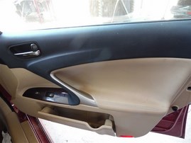 2006 Lexus IS250 Burgundy 2.5L AT #Z24715